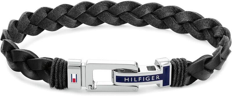

Tommy Hilfiger Men's Black Leather Bracelet - 2790307