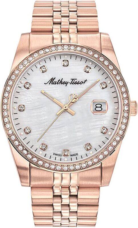 

Mathey-Tissot Mathy IV Quartz Mother Of Pearl Men's Watch - H709RQI