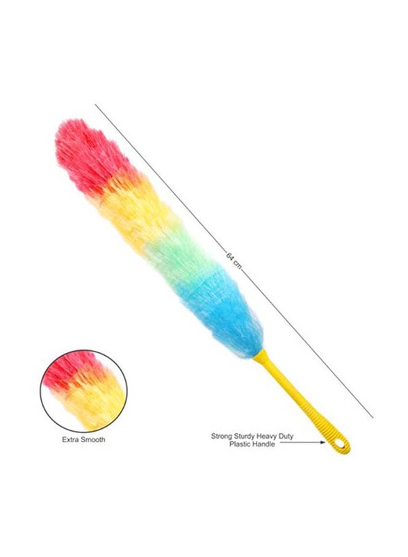 Classy Touch Microfiber & Plastic Static Duster, 64 x 15cm, CT-0610, Multicolour