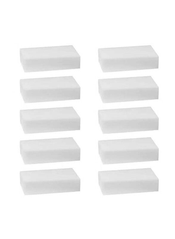 

Generic Magic Sponge Eraser Set, 10 Pieces, White