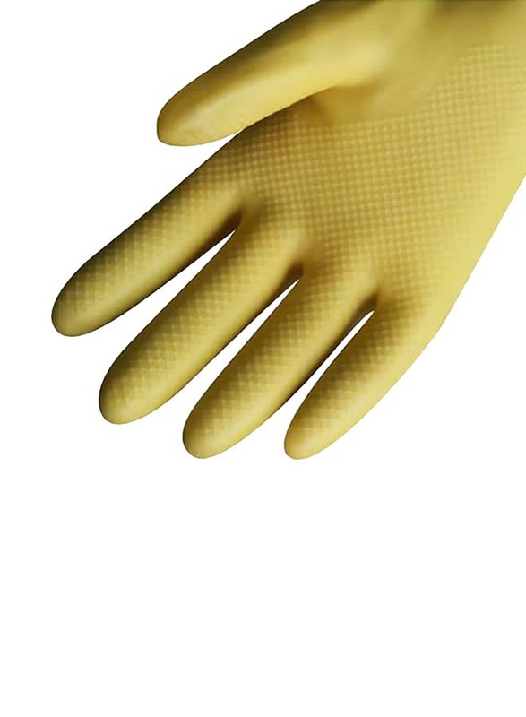 Household Long Sleeve Cleaning Glove Set, X-Large, Yellow