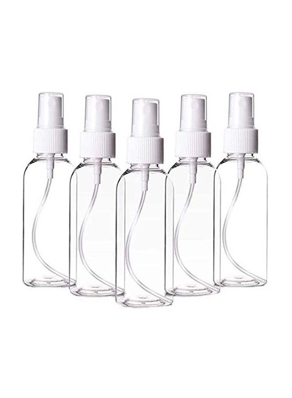 Refillable Empty Spray Bottles, 5 Pieces, Clear