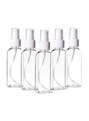 Refillable Empty Spray Bottles, 5 Pieces, Clear