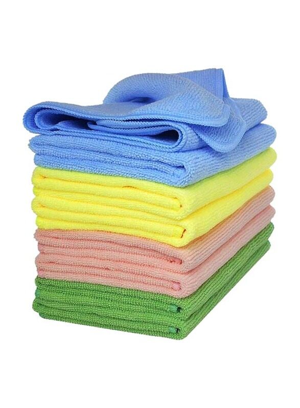 

Generic Microfiber Cleaning Cloth Set, 8 Pieces, 40 x 40cm, 123986, Assorted