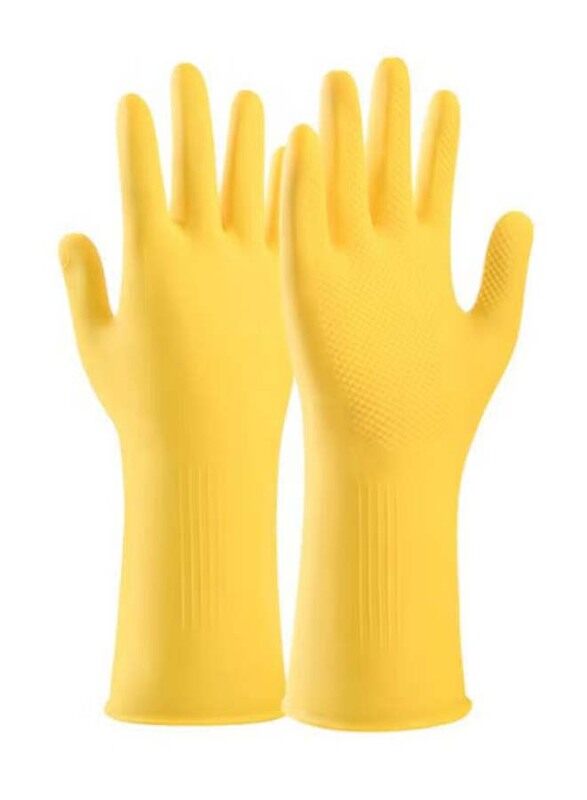 

Generic Waterproof Non-Slip Durable Rubber Gloves Set, Small, Yellow