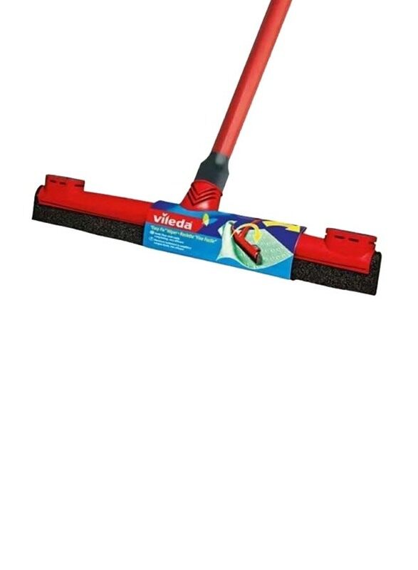 

Vileda Easy Fix Floor Wiper with Stick, Red/Black