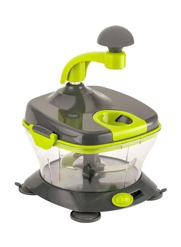 Royalford BPA Free Multi Manual Food Chopper, Grey/Neon Yellow