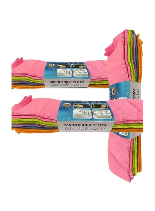 Microfiber Cleaning Cloth Set, 30 Pieces, BK30, Multicolour