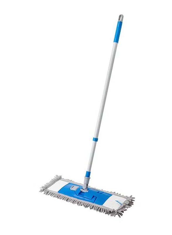 Chenille Flat Mop, 40cm, Blue/White