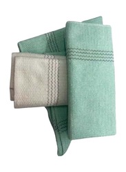 Super Clean Multipurpose Cleaning Wipes Cloth, 3 Pieces, White/Green