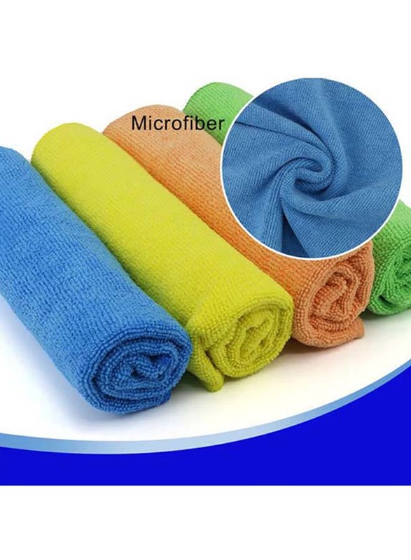 Multi-Functional Microfiber Cleaning Towels, 20 Pieces, Multicolour