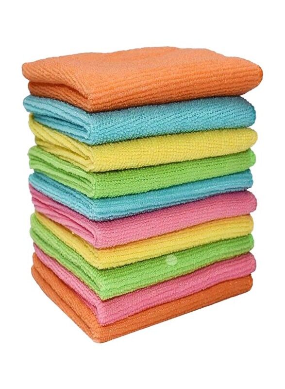 

Generic Microfiber Cleaning Cloth Set, 10 Pieces, Multicolour