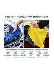 4-Piece Microfiber Towels Car Drying Towel Set, Multicolour