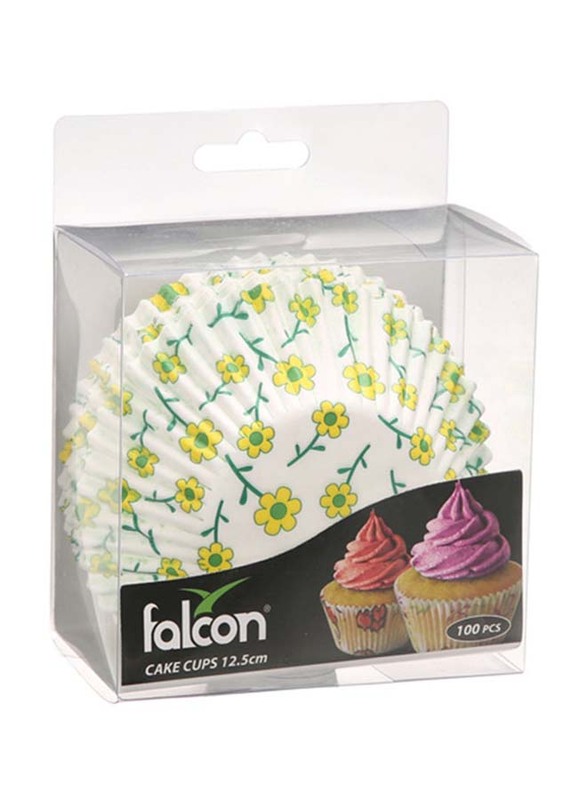 Falcon 12.5cm Cake Cup Cases, White