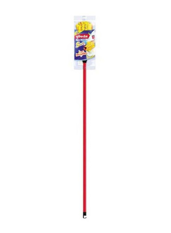 Vileda Soft Supermocio Floor Mop With Stick, Yellow