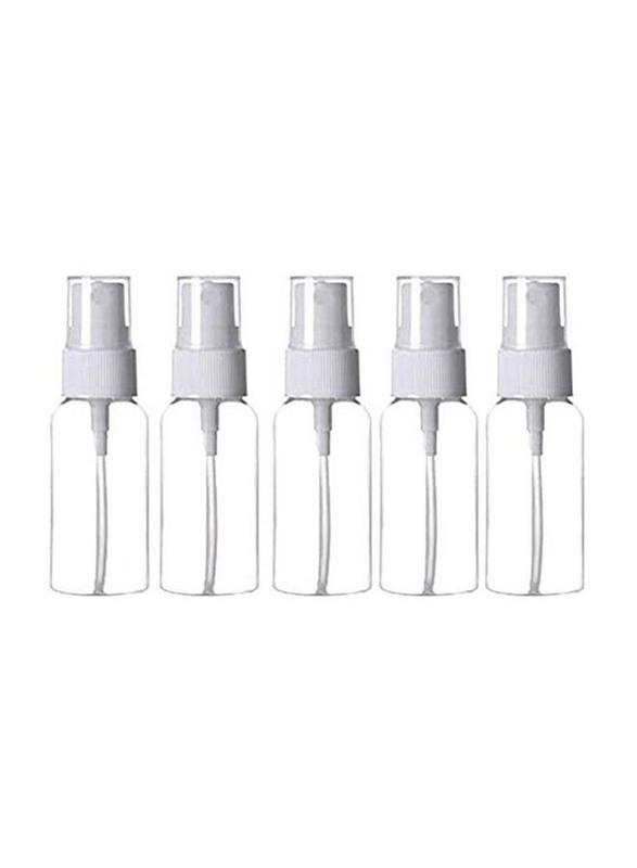 Refillable Empty Spray Bottles, 5 Pieces, Clear