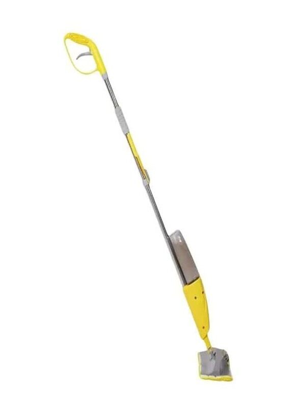 

Classy Touch Wet Dry Microfiber with Refillable Bottle Spray Mop for Floor Cleaning, Grey/Yellow