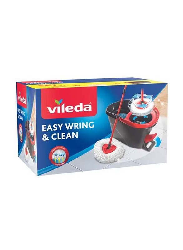 Vileda Easy Wring & Clean Spin Floor Mop Set, Multicolour