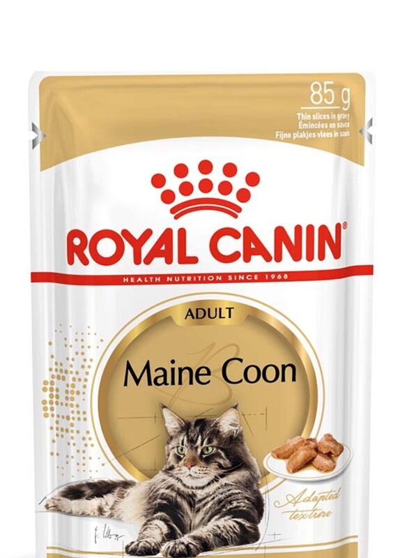 

Royal Canin Feline Breed Nutrition Maine Coon Adult Cate Wet Food, 85g