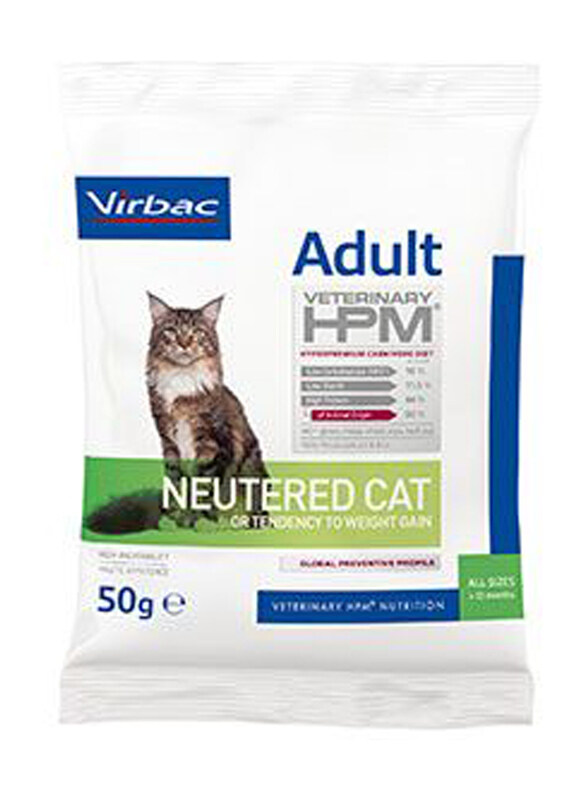 

Virbac Veterinary HPM Adult Neutered Cat Dry Food, 50g