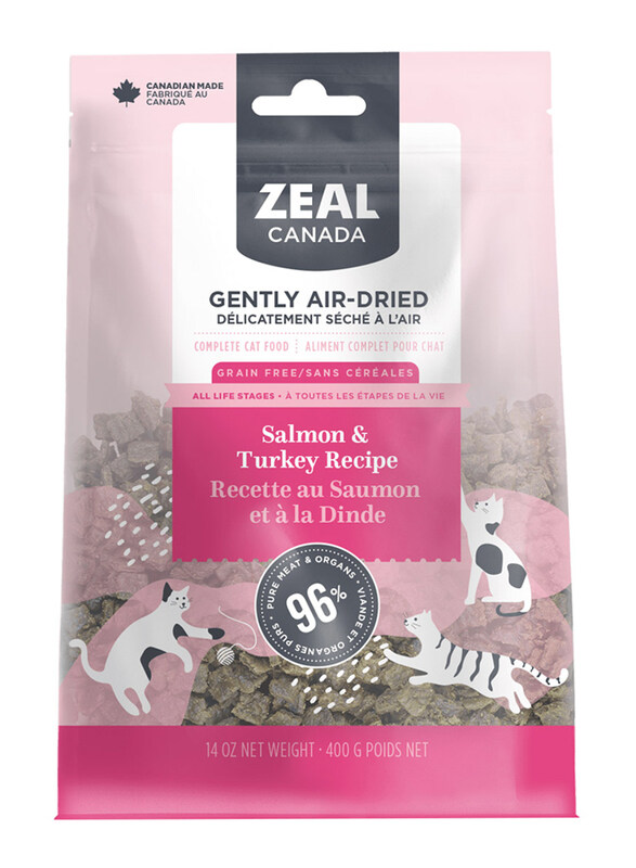 

Zeal Gently Air-Dried Salmon and Turkey Recipe for Cats, 400g