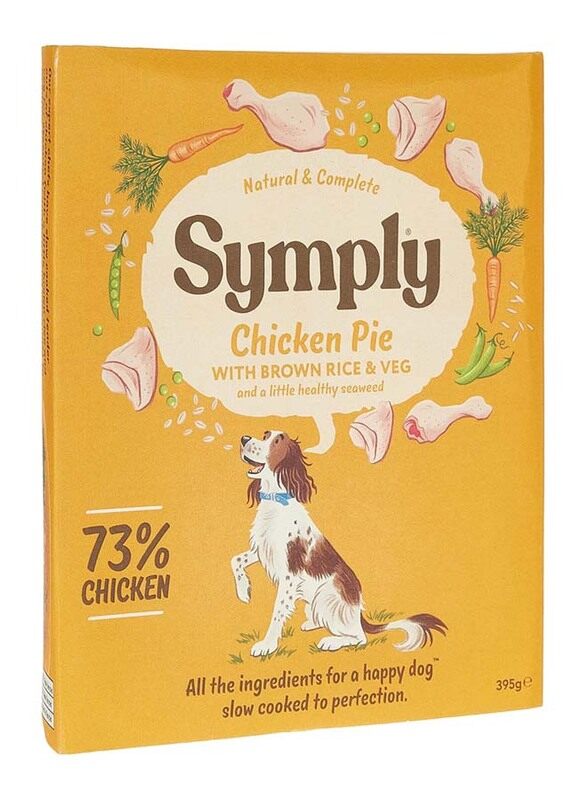 

Symply Adult Chicken, Brown Rice & Veg Wet Dog Food, 395g