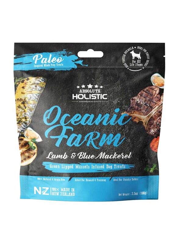 

Absolute Holistic Air Dried Treat Oceanic Farm Dog Food, 100g