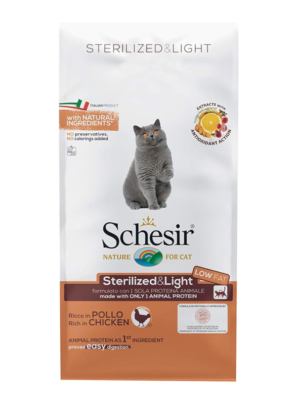 

Schesir Nature Sterilized & Light Chicken Dry Cat Food, 10 Kg