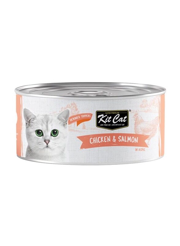 

Kit Cat Chicken & Salmon Cat Wet Food Can, 80g