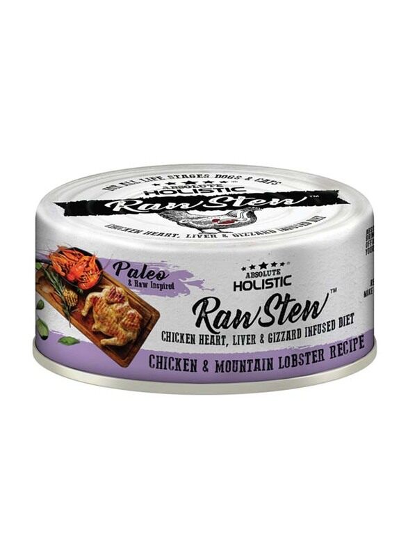 

Absolute Holistic Raw Stew Chicken & Mountain Lobster Cat Wet Food, 80g