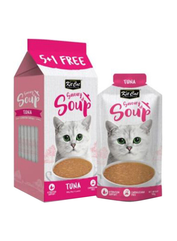 

KitCat Savoury Soup Tuna Cat Wet Food, 6 x 50g