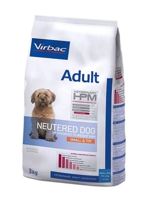 

Virbac Dog VET HPM Adult Neutered Small & Toy Dog Dry Food, 3 KG
