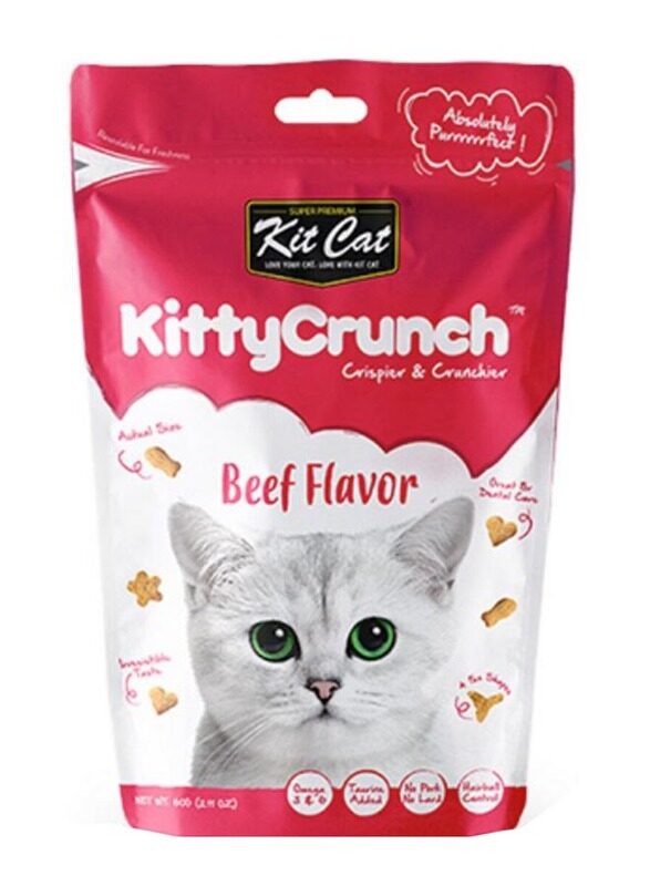 

Kit Cat Beef Kitty Crunch Cats Dry Food, 60g