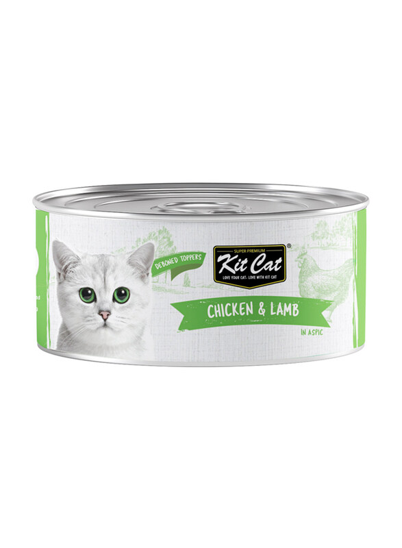 

Kit Cat Deboned in Aspic Can Wet Cat Food with Chicken & Lamb, 80g