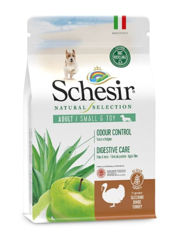 

Schesir Natural Selection Dry Adult Small and Toy Dog Food with Turkey, 2.24 Kg