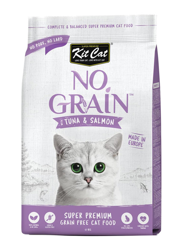 

Kit Cat No Grain Tuna & Salmon Cats Dry Food, 1 Kg