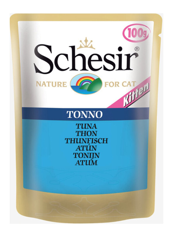 

Schesir Tuna Pouch Wet Kitten Food, 100g