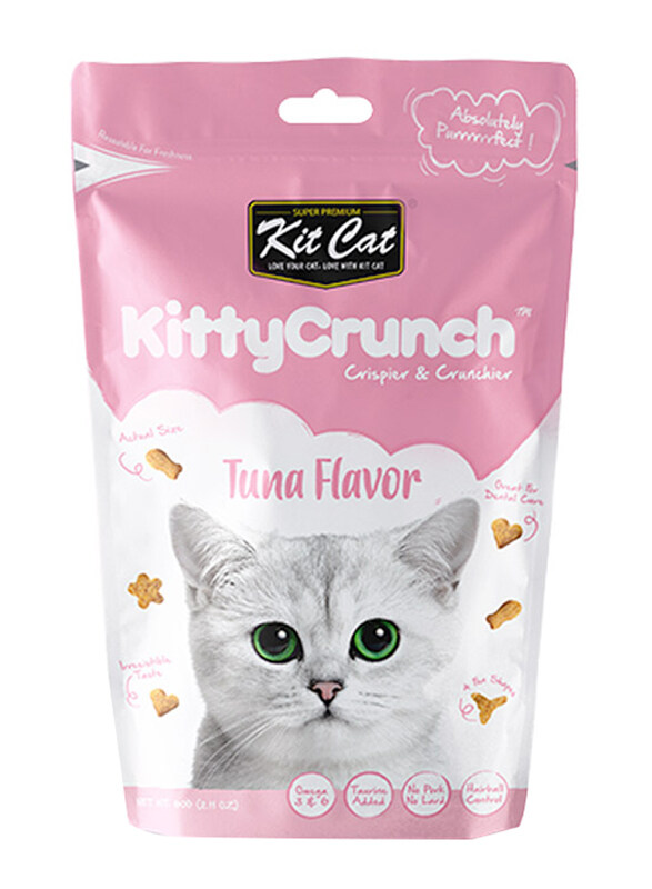 

Kit Cat Kitty Crunch Dry Cat Food with Tuna, 60g