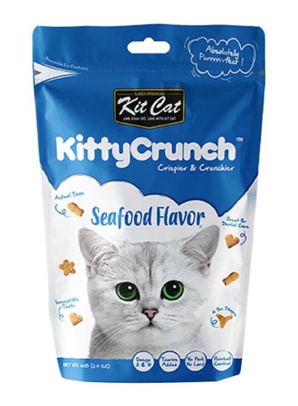 

Kit Cat Seafood Kitty Crunch Cats Dry Food, 60g