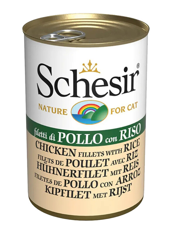 

Schesir Chicken Fillets & Rice Wet Cat Food, 140g