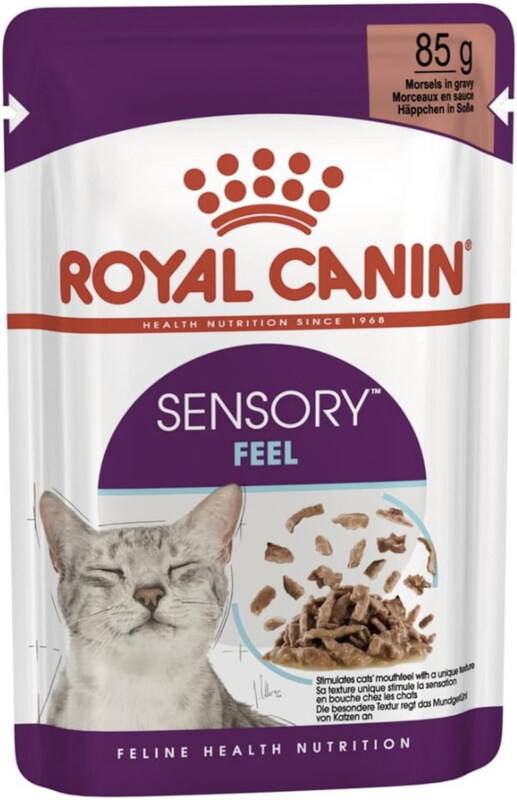 

Royal Canin Feline Health Nutrition Sensory Feel Gravy Cat Wet Food Pouches, 12 x 85g