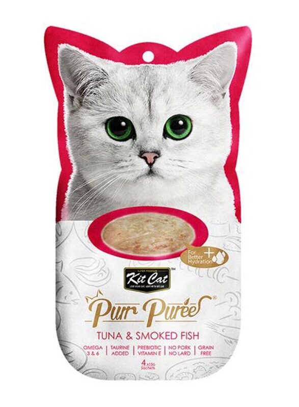 

Kit Cat Tuna & Smoked Fish Purr Puree Cats Wet Food, 60g