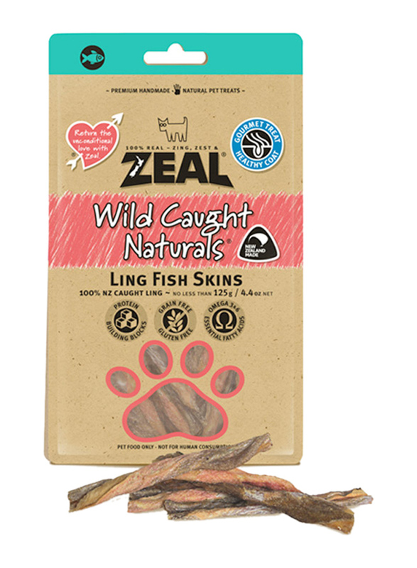 

Zeal Ling Fish Skins for Cats and Dogs, 125g