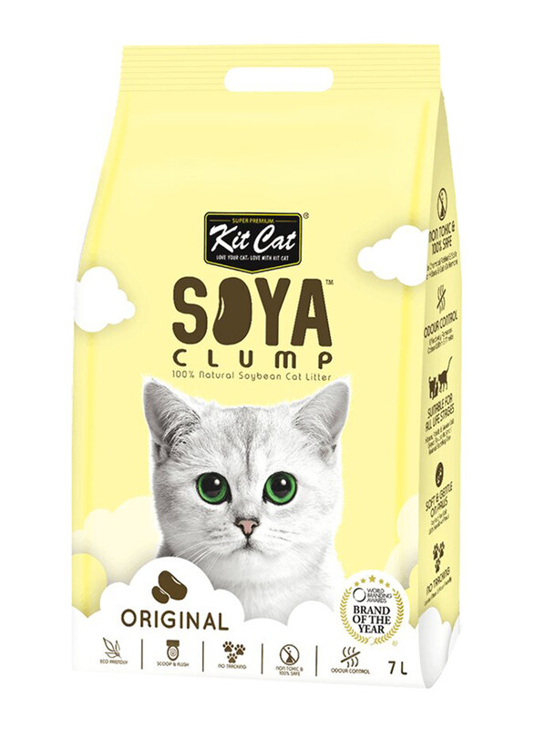 

Kit Cat Soya Clumping Original Litter, 7 Liters, Yellow