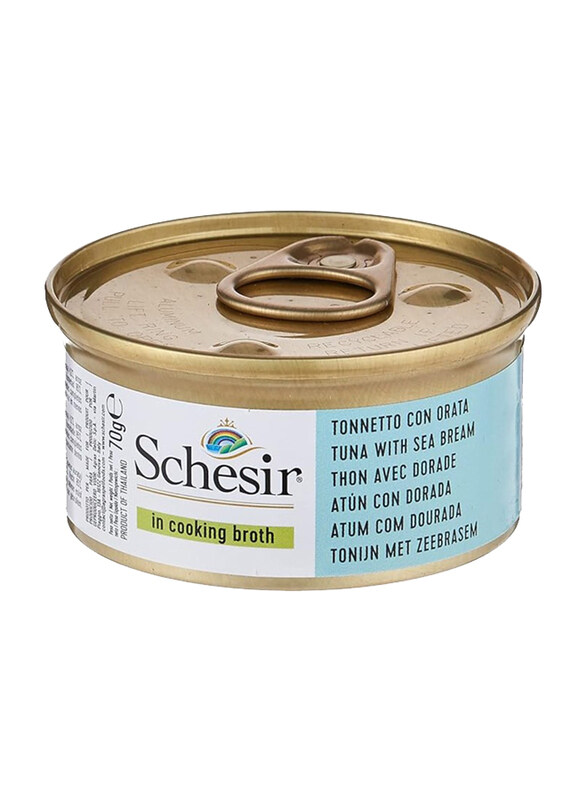 

Schesir Broth Tuna & Seabream Wet Cat Food, 70g