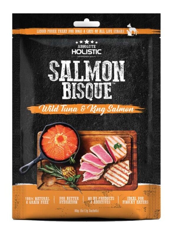 

Absolute Holistic Bisque Tuna & King Salmon Dog Wet Food, 60g