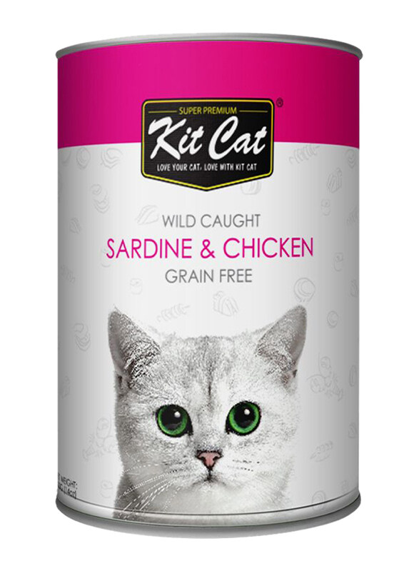 

Kit Cat Sardine & Chicken Cat Wet Food, 400g