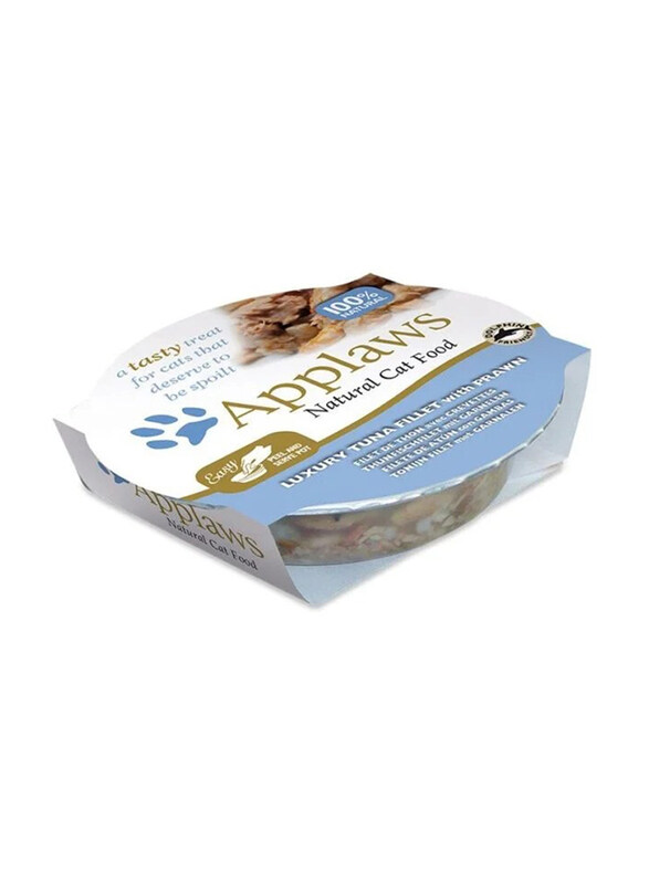 

Applaws Luxury Tuna Fillet with Prawn Cat Wet Food Pot, 60g