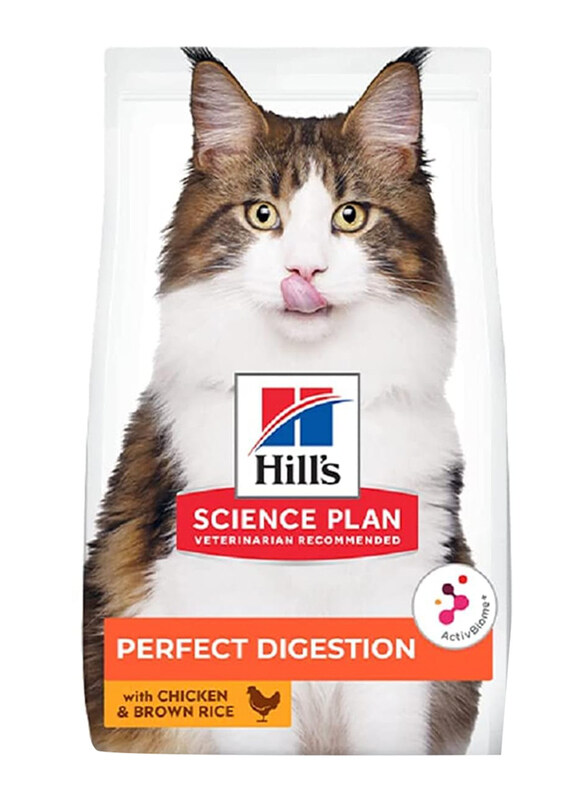 

Hill's Science Plan Perfect Digestion Adult 1+ Chicken & Brown Rice Cats Dry Food, 3 Kg