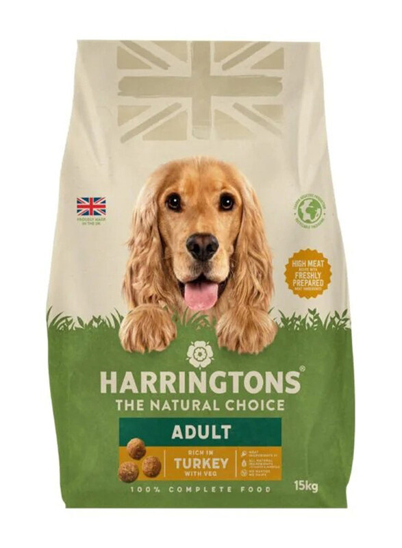 

Harringtons Complete Turkey & Veg Dogs Dry Food, 15 Kg